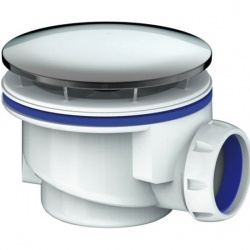 Сифон G411H для душевого поддона с хром. выпуском д.115 без отвода UNICORN