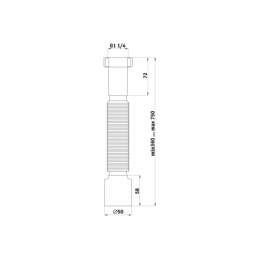Гибкая труба К205 1 1/4*50 Ани пласт
