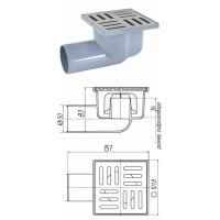 Трап горизонтальный  50 (100х100) TA5102 Ани Пласт