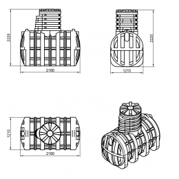 Подземная емкость питьевой воды ДПВ 2500