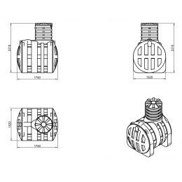 Подземная емкость питьевой воды ДПВ 3000