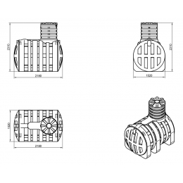 Подземная емкость питьевой воды ДПВ 4000