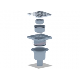 Трап вертикальный  50 (150х150) СУХОЙ TQ5712 Ани Пласт