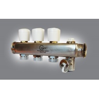 Коллектор регулируемый 1х3/4 с 3 отводами Giatti