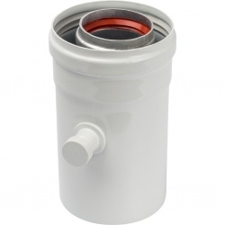 Конденсатосборник горизонтальный DN60/100, п/м уплотнения в компл. с лого. STOUT