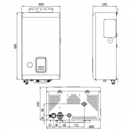 Электрический котёл 12кВт Navien EQB-12HW одноконтурный