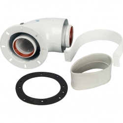 Угол коаксиальный Stout 60/100 90* (Bosch, Buderus)