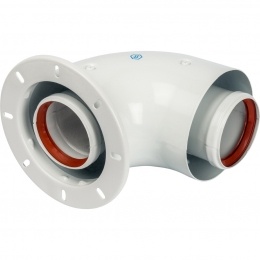 Угол коаксиальный Stout 60/100 90* (Bosch, Buderus)