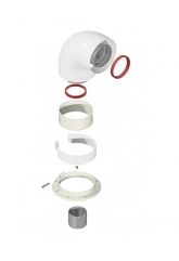 Угол коаксиальный 60/100 90⁰ универсальный (кроме Navien,Immergas)