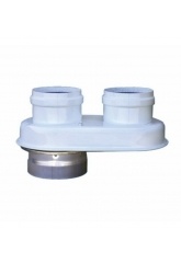 Адаптер 60/100 м/м универсальный для раздельной системы на 80/80