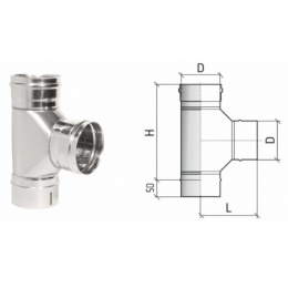 Тройник 87 ТРМ(М)-Р 430-0.5 D100 У