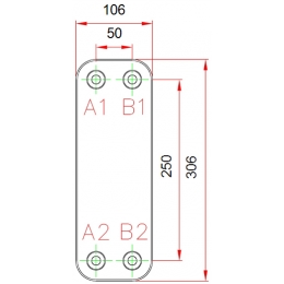 Теплообменник пластинчатый паяный Kaori K050*26, 26 пластин, 30 бар