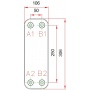 Теплообменник пластинчатый паяный Kaori K050*26, 26 пластин, 30 бар