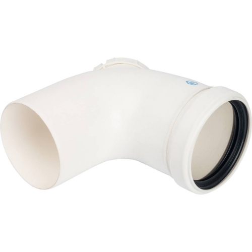 Угол конденсационный 87° с инспекцией DN80 м/п PP-FE STOUT купить в интернет магазине Санрай73