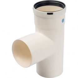 Тройник конденсационный T образный DN80 п/п/м PP-FE STOUT
