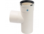 Тройник конденсационный T образный DN80 п/п/м PP-FE STOUT