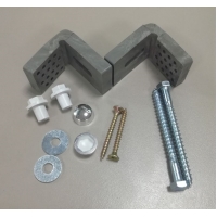 Крепеж для унитаза с угловыми кронштейнами (для скрытого монтажа)