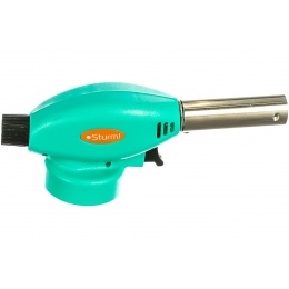 Горелка газовая на газовый баллон Sturm, пьезоподжиг (курок), регулировка пламени, защита от ветра