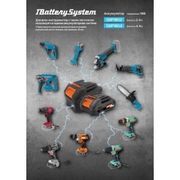 Аккумуляторная УШМ Sturm! CAG1812BL 1BatterySystem