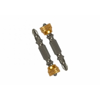 Биты РН2х50мм БОЕКОМПЛЕКТ, двухсторонняя, съемный магнитный держатель, сталь S2, 2 шт