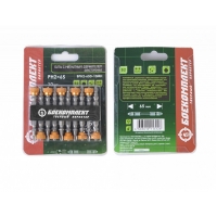 Биты РН2х65мм БОЕКОМПЛЕКТ, двухсторонняя, съемный магнитный держатель, сталь S2, 10 шт