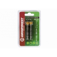 Биты РН2х65мм БОЕКОМПЛЕКТ, двухсторонняя, съемный магнитный держатель, сталь S2, 2 шт