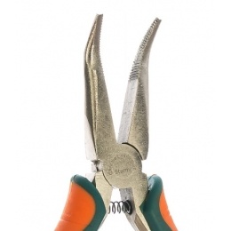 Круглогубцы изогнутые 125мм двухкомпонентные рукоятки, пружинный механизм, Sturm!