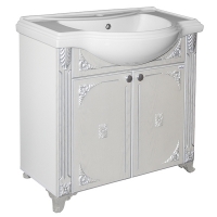 Тумба Mixline Людвиг 80 патина серебро под умывальник Классик-80