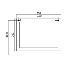 Зеркало Mixline Людвиг-80 патина серебро