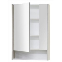 Зеркальный шкаф АКВАТОН Рико 65 белый/ясень фабрик