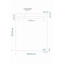 Зеркало Cersanit LED 010 base 60*70, с подсветкой (KN-LU-LED010*60-b-Os) 