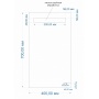 Зеркало Cersanit Led 40, 010 base 40*70, с подсветкой (KN-LU-LED010*40-b-Os) 