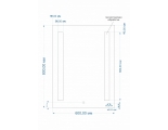 Зеркало: LED 020 base 60*80, с подсветкой (KN-LU-LED020*60-b-Os) 