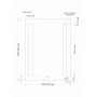 Зеркало Cersanit LED 020 base 60*80, с подсветкой (KN-LU-LED020*60-b-Os) 