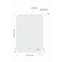 Зеркало Cersanit LED 051 pro 55*80, с подсветкой, антизапотевание, ф-ция звонка (KN-LU-LED051*55-p-Os) 