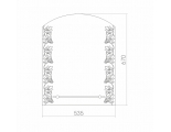 Зеркало Mixline Купидон 535*670 (ШВ) с полкой