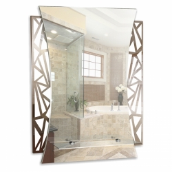 Зеркало Mixline Искра 540*680 (ШВ) полка/пескоструйный рисунок