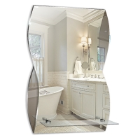 Зеркало Mixline Соблазн 440*680 (ШВ) с полкой