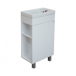 Тумба Mixline Мини 45 белая левая под умывальник Фостер-45 (ПВХ)