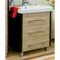 Тумба Ларго-60 венге, вяз швейцарский, под раковину Тигода-60 Sanflor