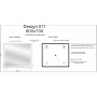 Зеркало LED 011 DESIGN 80