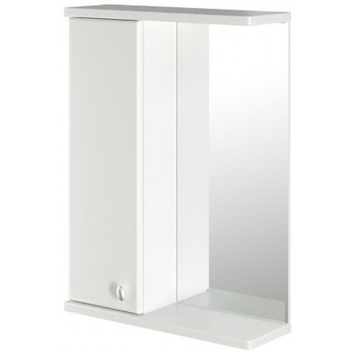 Зеркало-шкаф Mixline Норд-55, левый без подсветки (ПВХ) купить в интернет магазине Санрай73