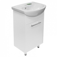 Тумба для ванной Mixline АлАн-47 белый, правая под умывальник Дора-47 (ЛДСП)