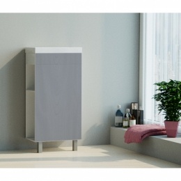 Тумба Mixline Мини 45 серая правая под умывальник Фостер-45 (ПВХ)