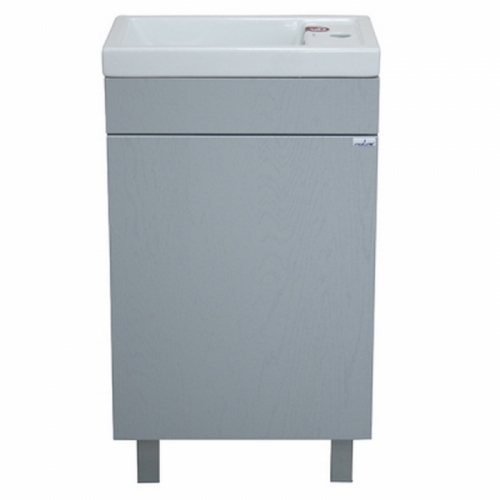 Тумба Mixline Мини 45 серая правая под умывальник Фостер-45 (ПВХ) купить в интернет магазине Санрай73