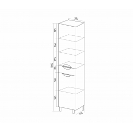 Пенал Mixline Кассиопея-35, правый