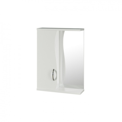 Зеркало-шкаф Mixline Муссон-50, левый без подсветки (ПВХ) купить в интернет магазине Санрай73