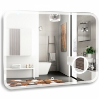 Зеркало Mixline Эльза 800*550(ШВ) сенсорный выключатель, светодиодная подсветка, увеличительное зерк