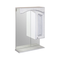 Зеркало-шкаф Mixline Крит-55, патина серебро без подсветки