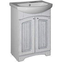 Тумба Mixline Крит-55 патина серебро под умывальник Элеганс-55